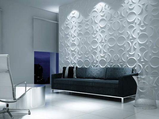 Panel de pared acústico 3D de grado B1 a prueba de fuego para materiales de construcción ecológicos