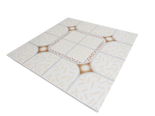 Panel de pared compuesto de PVC 3D fácil de limpiar para materiales de decoración en 500mmx500mm Tamaño