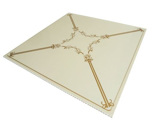 Panel de pared compuesto de PVC 3D fácil de limpiar para materiales de decoración en 500mmx500mm Tamaño