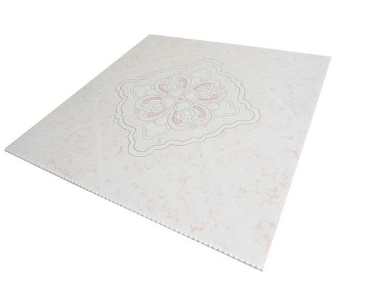 Panel de pared compuesto de PVC 3D fácil de limpiar para materiales de decoración en 500mmx500mm Tamaño