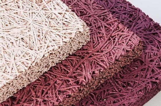 Tabla de cemento de lana de madera de fibra acústica de color borde cuadrado para soluciones de aislamiento acústico
