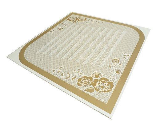 Panel compuesto de PVC de 500mmx500mm para paredes y techos de salón con diseño 3D