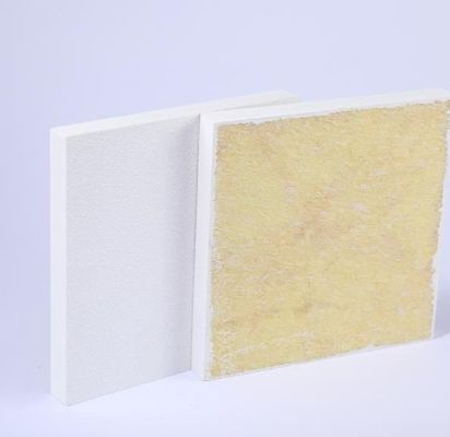 Silenos de PVC B1 Retardante de llama borde regular absorción de sonido tablero de techo suspendido