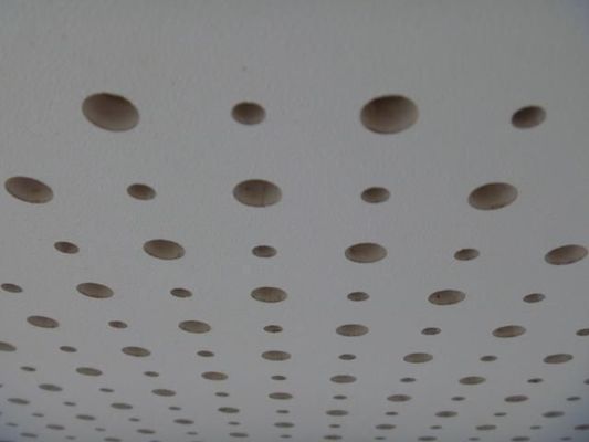 5/15q Placa de yeso para techo impermeable perforada acústica de absorción de sonido