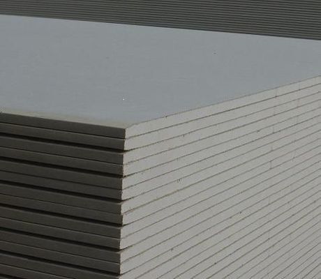 Placa de yeso de absorción de sonido acústico cuadrado para pared divisoria y solución de techo