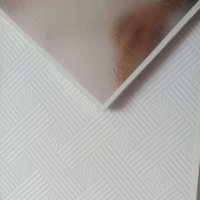Tabla de techo suspendida de yeso de PVC revestida con vinilo acústico certificada SGS