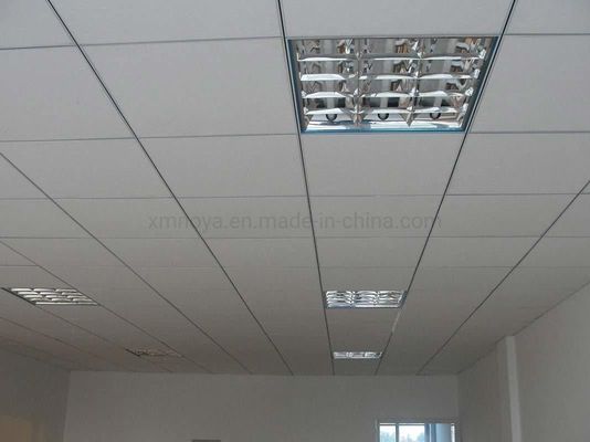 Tabla de yeso de absorción de sonido acústico blanco suspendido para techo personalizado