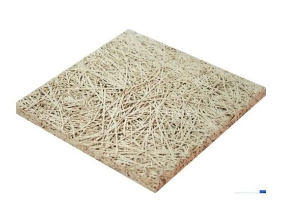 Panel acústico de lana tipo ranura absorción de sonido de madera de fibra de cemento techo / panel de pared