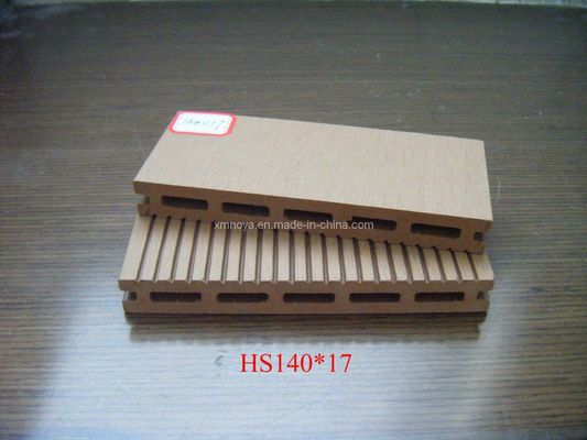 140mm*17mm Decking de WPC para suelos de jardín al aire libre Diseño personalizado y ecológico