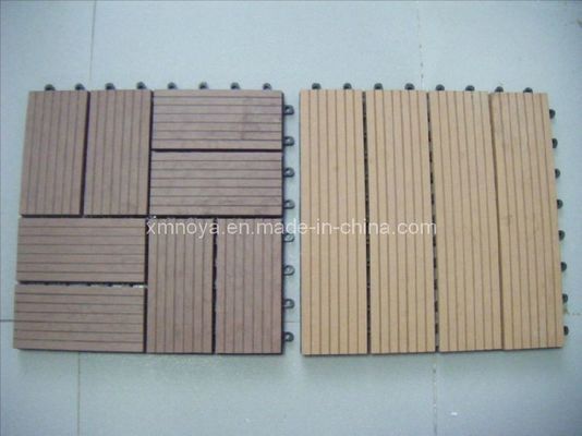 Grano opcional WPC sintético DIY tejas de techo para decoración de suelo exterior en longitud personalizada