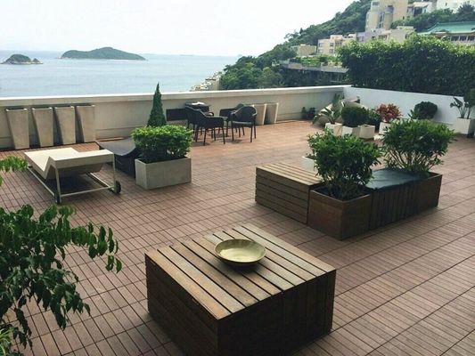 Decking de WPC para uso comercial y medioambiental HS140*30 en 12 colores estándar para su elección