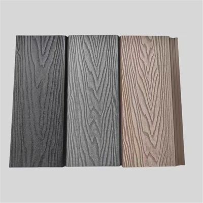 Recinto de cubierta exterior de madera de plástico compuesto WPC NY75 * 25 con patrón de grano de madera