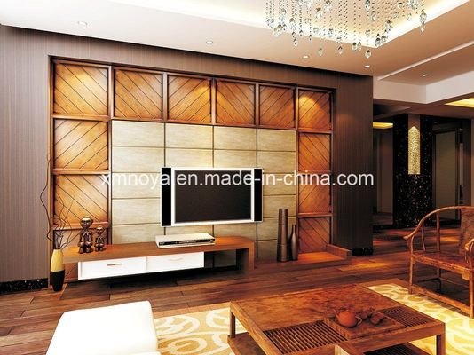 Panel decorativo 3D impermeable de 500 mm x 500 mm de absorción acústica para decoración de paredes