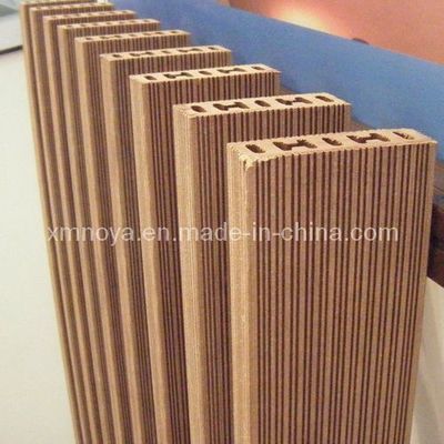 Decoración de suelos al aire libre personalizado 75mm * 25mm de madera de plástico compuesto WPC decking NY75 * 25
