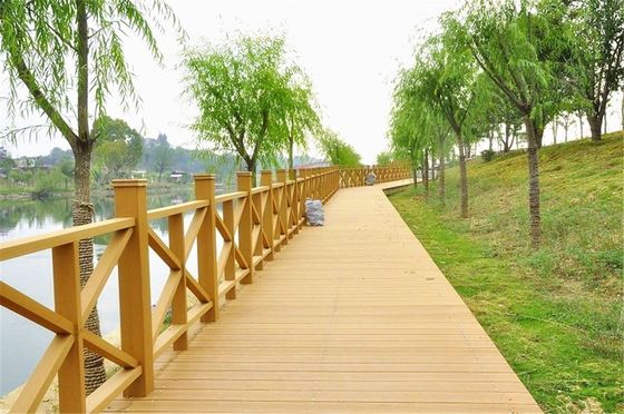 Modelo de grano de madera Material de suelo sintético de WPC para cubiertas y pisos personalizados
