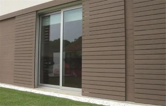 Panel de cubierta de WPC impermeable para paredes exteriores de granos de madera