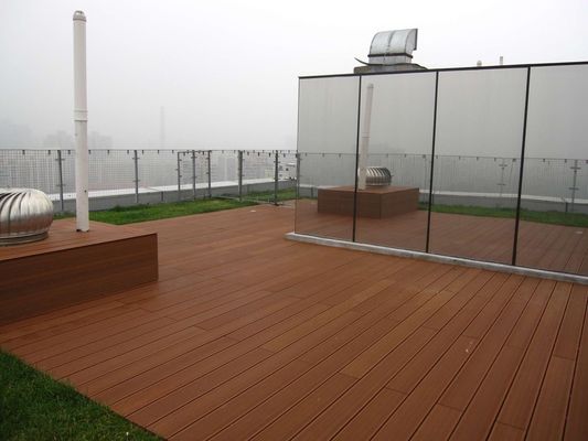DSC0121 de madera sintética de plástico compuesto cerco de WPC / cubierta para exteriores