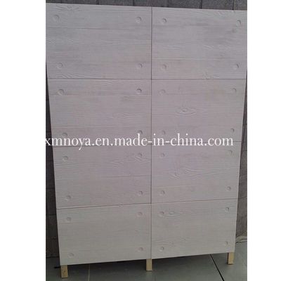 Panel de pared de piedra de fibra mineral Aston amarillo / dorado a prueba de fuego para edificios decorativos