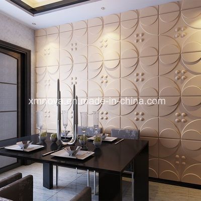 Panel 3D personalizado para decoración de paredes de arte de interiores modernos en tonos azules