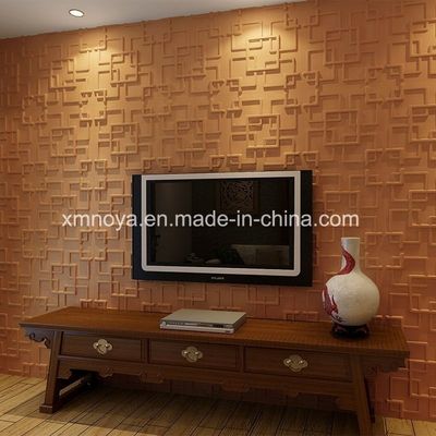 Decoración para el hogar Tablero 3D Sonido acústico ecológico Panel de pared de PVC Diseño personalizado