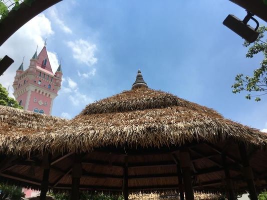 Tejas de paja de PVC personalizadas para bares en el jardín o junto al mar fáciles de instalar y mantener