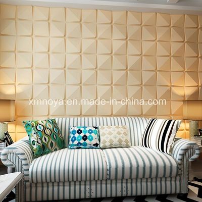 E0 Eco-amigable 500mmx500mm Panel de pared 3D de aislamiento acústico para el fondo del sofá