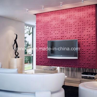 Tablero de pared 3D acústico decorativo 460mm*460mm Tamaño para TV Fondo en la sala de estar
