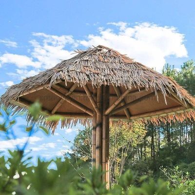 Techo de teja de paja artificial amarilla para materiales de construcción 45*50cm y 30*45cm