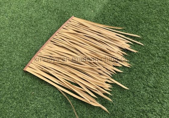 Tejas de plástico de fibra de paja artificial a prueba de fuego personalizada para las necesidades de techos amarillos