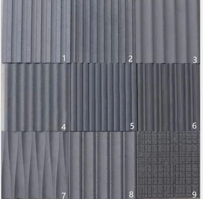 Facade de cemento de fibra decorativa en ranuras 3D para material resistente al calor