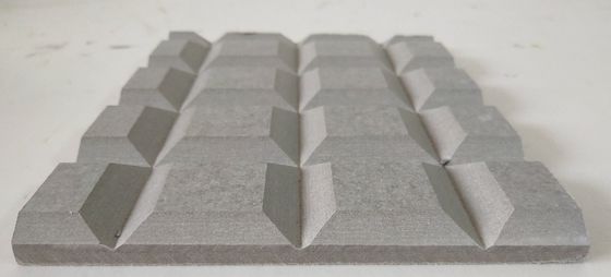 Facade de cemento de fibra decorativa en ranuras 3D para material resistente al calor