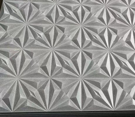 Facade de cemento de fibra decorativa en ranuras 3D para material resistente al calor