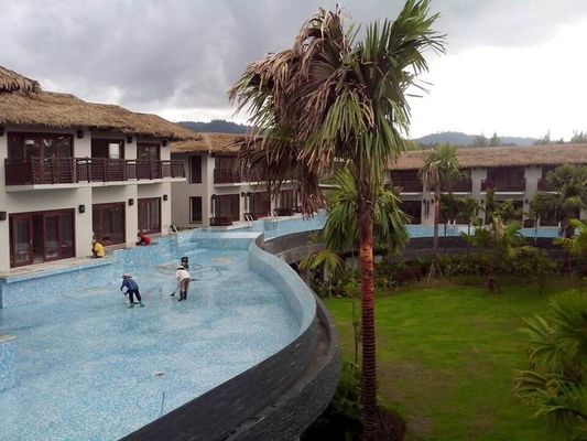 Techo artificial sintético de paja Cottages de paja plana para sus necesidades