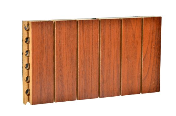 Panel acústico de madera perforado para materiales de construcción