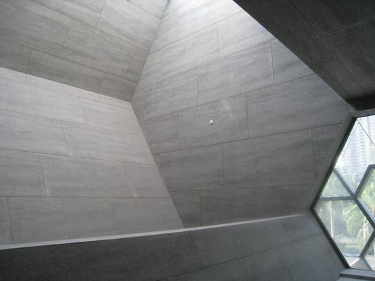 Interior gris y amarillo claro aislamiento acústico Refuerzo de la placa de fibra de cemento para el techo