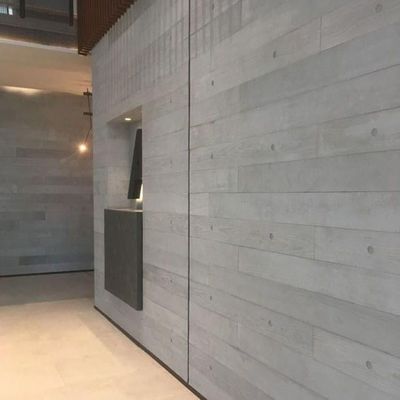 Interior gris y amarillo claro aislamiento acústico Refuerzo de la placa de fibra de cemento para el techo