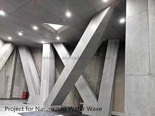 Material resistente al calor Tabla decorativa de paredes de fibra de cemento para decoración exterior