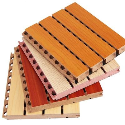 Panel acústico de madera Mejor tablero acústico decorativo de pared para material de construcción