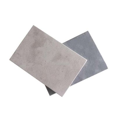 Tabla de fibra de cemento resistente al calor para pared divisoria exterior en gris y amarillo claro