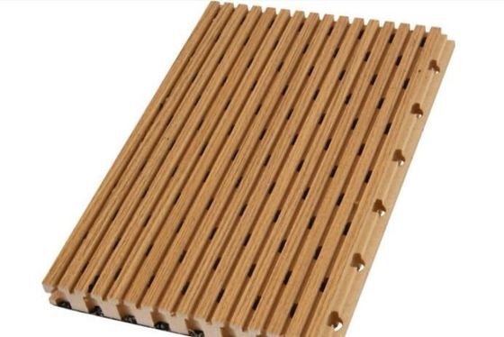 600*600 Panel de pared de MDF de madera acústico a prueba de fuego para la decoración interior