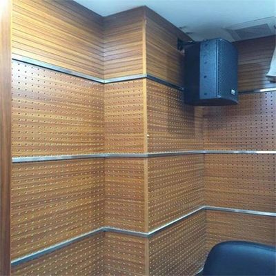 600*600 Panel de pared de MDF de madera acústico a prueba de fuego para la decoración interior