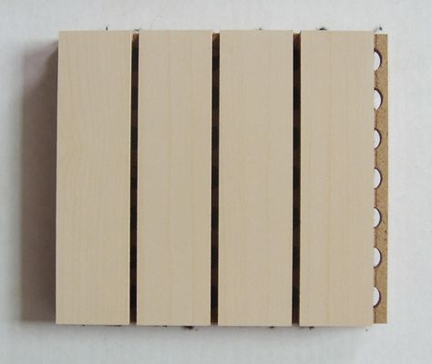 Tabla de madera acústica microperforada para paredes decorativas con borde cuadrado DSC 9994