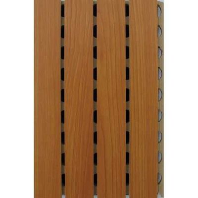 Panel de pared acústico de madera de 197*2400*15-18 mm para salas de música y cines