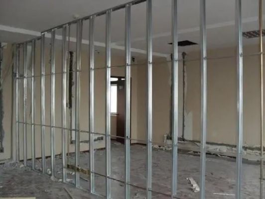 Quilla de acero galvanizado para el canal de luz de construcción 50*35/70*35/73*36mm Alturas 25mm