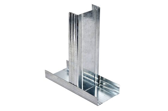 Profile de metal galvanizado para material de separación de paredes no perforado