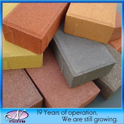 Pavimentador de ladrillo cerámico permeable al agua para calzada, pasarela, paisaje, patio 100 mm * 25 mm