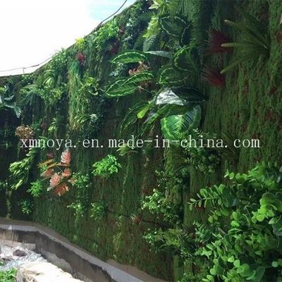 Mosos de alfombra verde de plástico para decoración de paredes ecológicas Duración de vida dentro de 5-10 años