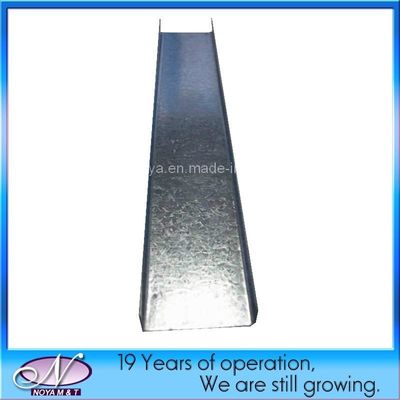 Canal U de metal de acero inoxidable de longitud personalizada para techo perforado