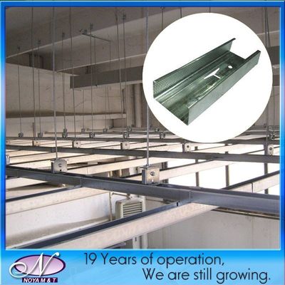 0.40-1.0mm de espesor de ignifugado galvanizado Tee Grid para el techo suspendido T Bar