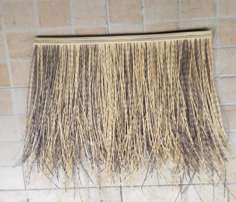 Tejido de paja plana naturalista 100% simula techo de paja real